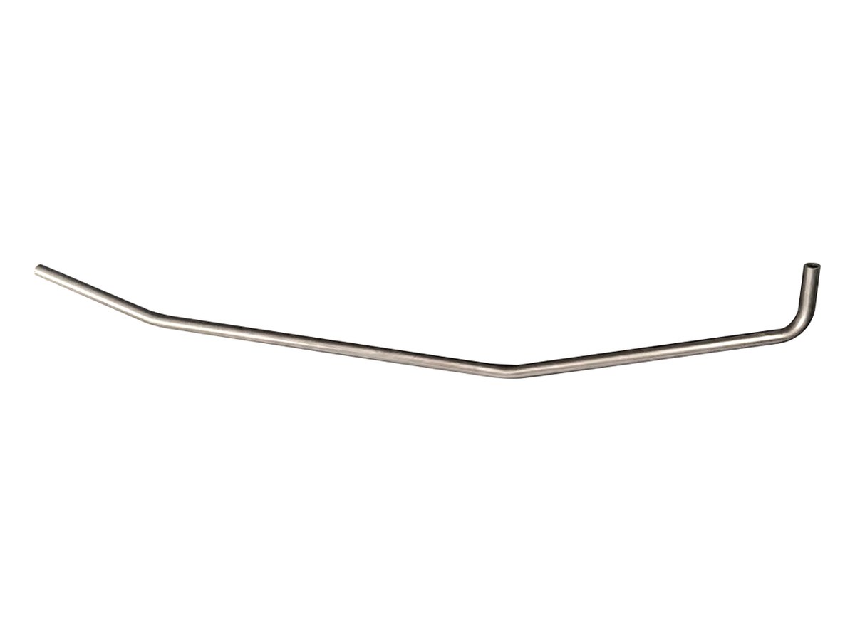 Long tube with a shallow large-radius arc and two further bends, ends cut square