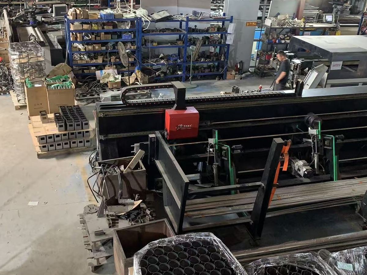Laser cutting machine on the shop floor
